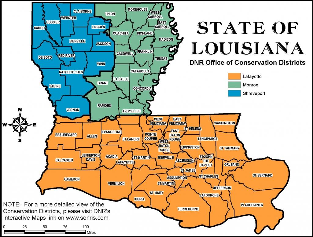 Louisiana Oil And Gas Division District Boundaries - Oil And Gas 