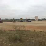 Moving in and setting up oil exploration pumping unit